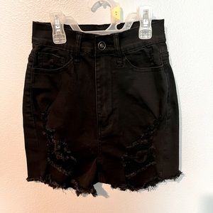 Ripped Bermuda Shorts size small from fashion nova